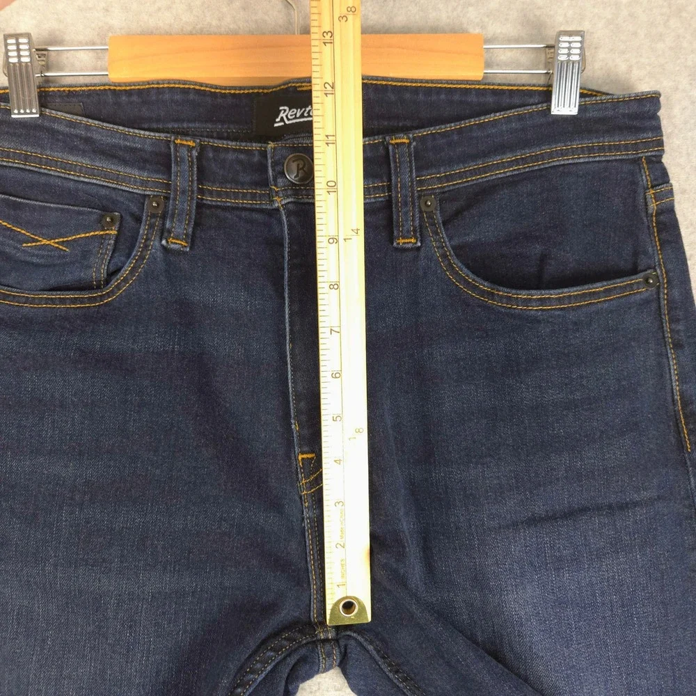 Revtown Sharp‎ Decade Denim Jeans Mens Slim Straight Stretch 34x32 (Fits 35x32)